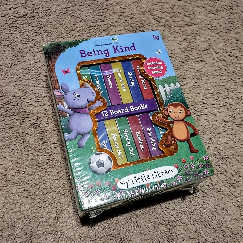 12 Board Books "being kind" Set